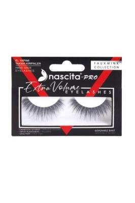 Nascita Pro Faux Extra Volume False Eyelashes - Handmade, Reusable, Natural Look - 109 Nascita Pro Extra Volume False Eyelashes - Handmade & Reusable False eyelashes, Extra volume false eyelashes, Reusable false eyelashes, Handmade false eyelashes, Natural looking false eyelashes, Cosmetic enhancements, Beauty products, Eye makeup, Lash extensions, Dramatic eye look, Easy to apply false eyelashes, Special occasion beauty, Black false eyelashes, Fiber false eyelashes