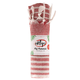 Eklips Red Turkish Towel: Lightweight Peshtemal for Beach, Bath & Travel - Vibrant, Absorbent & Compact Eklips Red Turkish Towel: Lightweight, Compact & Quick-Drying Turkish towel, peshtemal towel, red beach towel, lightweight travel towel, compact bath towel, thin Turkish towel, Turkish cotton towel, beach blanket, hamam towel, spa towel, beach accessories, travel towel, bath towel, spa towel, vibrant towel, lightweight towel, compact towel, multipurpose towel, red towel, cotton towel, quick-drying towel, 