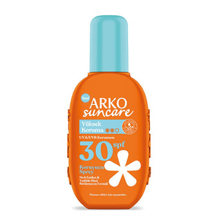 Arko Sun Care SPF 30 Sunscreen Spray: UVA/UVB Protection, Water Resistant, Reef Safe - Protect Sensitive Skin Arko SPF 30 Sunscreen Spray: UVA/UVB Protection, Reef Safe sunscreen SPF 30, sunscreen spray, UVA UVB protection, sensitive skin sunscreen, water resistant sunscreen, reef safe sunscreen, ocean friendly sunscreen, sun protection, dermatologically tested sunscreen, sunblock, sun screen, sun protection spray, broad spectrum sunscreen, non greasy sunscreen, moisturizing sunscreen, coral reef safe, chem
