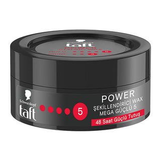 Taft Power: Caffeine Infused Hair Styling Wax - Mega Strong 48H Hold, Humidity & Wind Protection - Long Lasting Men's Hair Wax Taft Power Hair Wax: Mega Strong Hold, Long Lasting Style hair styling wax, strong hold hair wax, caffeine hair wax, long lasting hair wax, men's hair wax, hair wax for humidity, Taft hair wax, hair styling products, best hair wax for men, styling wax for strong hold, hair wax, men's styling, strong hold, caffeine, humidity protection, wind protection, hair care, styling products, 4