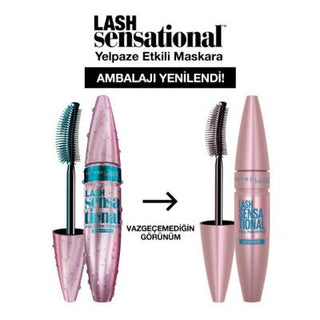 Maybelline Lash Sensational Waterproof Mascara: Dramatic Volume & Length - Smudge-Proof Black Mascara for Long-Lasting, Intense Lashes Maybelline Waterproof Mascara: Volumizing & Lengthening Waterproof mascara, Black mascara, Volumizing mascara, Lash lengthening mascara, Smudge-proof mascara, Long-lasting mascara, Maybelline mascara, Dramatic lashes, Fan-effect mascara brush, Water resistant black mascara, Mascara, Eye makeup, Makeup, Cosmetics, Lash volume, Lash length, Smudge resistant, Flake resistant, A