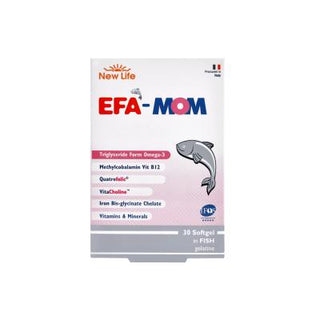 New Life EFA Mom: Comprehensive Pregnancy Supplement with DHA, Folic Acid & Iron - Gluten-Free Prenatal Vitamins New Life EFA Mom Prenatal: DHA, Folic Acid, Iron - Pregnancy Support pregnancy supplement, prenatal vitamins, postnatal vitamins, DHA supplement for pregnancy, Omega-3 supplement for pregnancy, folic acid supplement pregnancy, iron supplement pregnancy, fish oil capsules, gluten-free prenatal vitamins, EFA Mom, pregnancy health, prenatal care, maternal health, baby development, fetal development,