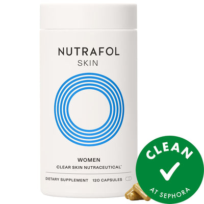 Clear Skin Physician-formulated Vegan Acne Supplement for Women - Targets Root Causes of Breakouts, Non-GMO & Clinically