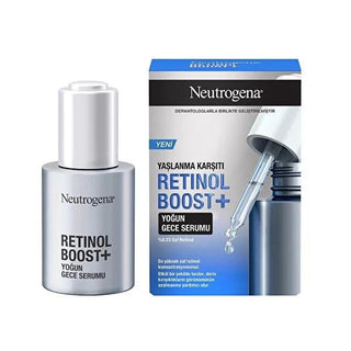 Neutrogena Retinol Boost+ Anti-Aging Night Serum - Reduces Fine Lines & Wrinkles, 1.01 fl oz Neutrogena Retinol Boost+ Night Serum - Anti-Aging Skincare Retinol Night Serum, Anti-Aging Skincare, Neutrogena Retinol Boost, Pure Retinol Serum, Fine Lines and Wrinkles Treatment, Skincare, Anti-Aging, Night Serum, Retinol, Hyaluronic Acid, Myrtle Plant Extract