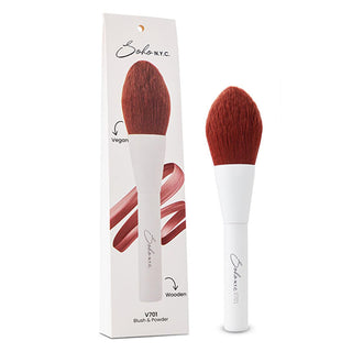 Soho N.Y.C. Vegan Blush & Powder Brush: Achieve Flawless Contour with this Cruelty-Free, Eco-Friendly Makeup Brush! Soho N.Y.C. Vegan Makeup Brush - Blush, Powder & Contour! Vegan makeup brush, Blush brush, Powder brush, Contour brush, Makeup brush set, Cruelty-free makeup brush, Sustainable makeup brush, Eco-friendly makeup brush, Synthetic makeup brush, Professional makeup brush, Vegan brush, Makeup application, Contouring, Shaping cheekbones, Sustainable beauty, Eco-conscious, Gifts for her, New mom esse