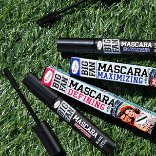 theBalm Big Fan Defining Mascara: Xtra-Lush Brush for Volumizing & Long-Lasting Eyelash Enhancement – Achieve Dramatic, Thick Lashes All Day! theBalm Big Fan Mascara: Defining, Volumizing, Long-Lasting! Defining mascara, Thickening mascara, Long-lasting mascara, theBalm mascara, Big Fan mascara, Volumizing mascara, Eyelash enhancing mascara, Makeup for eyelashes, Mascara, Eyelash makeup, Volumizing, Defining, Long-lasting, Makeup enthusiasts, Dramatic eyelash enhancement, Carnauba Wax, Lush Brush, Xtra-Xtra