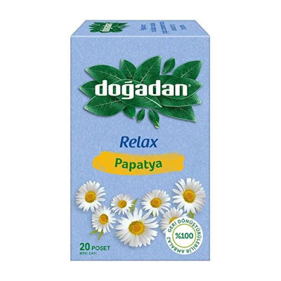 Doğadan Do_adan Chamomile Tea: 20 Bags of Relaxing, Caffeine-Free Herbal Infusion for Sleep & Soothing Comfort