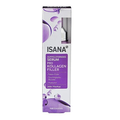 Isana Prokolajen Filler Facial Serum: Anti-Aging, Wrinkle Reduction, Collagen & Hyaluronic Acid - Vegan & All Skin Types