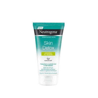 Neutrogena Purifying Clay Mask for Skin Detox, 150ml - Deep Cleansing & Detoxification for Clearer Skin