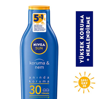 NIVEA Sun SPF 30 Sunscreen Lotion: 48H Moisturizing UVA UVB Protection, Water Resistant, Ocean Friendly - Sensitive Skin Sun Protection NIVEA SPF 30 Sunscreen: UVA UVB Protection & Moisturizing sunscreen lotion, SPF 30 sunscreen, UVA UVB protection, moisturizing sunscreen, water resistant sunscreen, sun protection for sensitive skin, ocean friendly sunscreen, NIVEA sunscreen, sunscreen for face and body, sun protection, skin hydration, sensitive skin, UVA protection, UVB protection, water resistance, ocean-