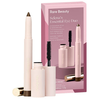 Selena's Essential Eye Duo: Bronze Olive Eyeshadow Stick & Volumizing Mascara Set for Effortless Smokey Eyes, Cruelty & Paraben-Free Selena's Eye Duo: Smokey Eyes Made Easy, Cruelty-Free eyeshadow stick, mascara set, smokey eye makeup, cruelty-free makeup, paraben-free cosmetics, bronze olive eyeshadow, volumizing mascara, easy eyeshadow application, phthalate-free makeup, eye makeup set, eyeshadow, mascara, eye makeup, makeup set, makeup, beauty, cosmetics, limited edition, bronze eyeshadow, olive eyeshado