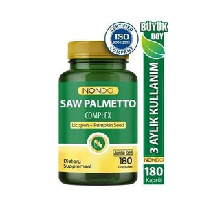 Nondo Saw Palmetto Complex: Prostate Health Supplement with Green Tea, Zinc, and Pumpkin Seed - 180 Capsules Nondo Saw Palmetto: Natural Prostate Health Support - 180 Capsules Saw Palmetto supplement, Prostate health supplement, Nondo Saw Palmetto Complex, Green Tea extract capsules, Zinc supplement for men, Natural prostate support, Pumpkin seed extract, Lycopene capsules, Nettle extract supplement, Saw Palmetto 180 capsules, men's health, prostate support, urinary health, antioxidant, immune support, join