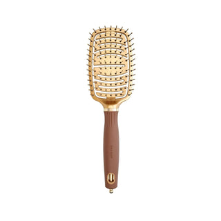Olivia Garden Expert Care Hair Brush: Flexible Nylon Bristles for Detangling & Sensitive Scalp Comfort Olivia Garden Hair Brush: Detangle Gently & Comfortably Olivia Garden brush, hair brush, nylon bristle brush, flexible hair brush, detangling brush, expert care hair brush, sensitive scalp brush, hair care, styling brush, comfortable brush, ergonomic brush, scalp massage, hair health, gold brown brush, flexible head brush, gifts for her, gifts for women, daily detangling, sensitive scalp, styling, hair too