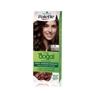 Palette Doğal Renkler Light Brown Hair Dye: Long Lasting 5-0 Permanent Color with Micro Oils for Shine & Deep Care Palette Light Brown Hair Dye: Long Lasting Color & Shine hair dye, light brown hair dye, 5-0 hair dye, long lasting hair color, hair dye with oil, Palette hair dye, natural light brown hair dye, permanent hair color, hair color, light brown shade, hair care, hair treatment, shine, vibrant color, at-home hair color, women's hair dye, beauty, personal care, hair coloring, Doğal Renkler, hair nour
