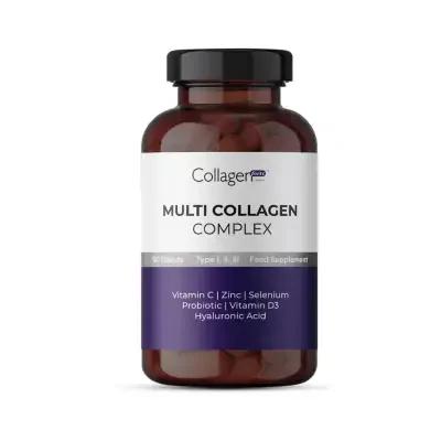Collagen Forte Multi Collagen Complex Supplement for Skin, Hair & Nail Health - 90 Tablets