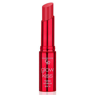 Golden Rose Glow Kiss 02 Strawberry Tinted Lip Balm: SPF 15, Shea Butter, Hyaluronic Acid - Moisturizing Vegan Lip Care for Natural Color & Sun Protection Golden Rose Strawberry Tinted Lip Balm SPF 15 - Moisturize & Protect tinted lip balm, shea butter lip balm, hyaluronic acid lip balm, SPF lip balm, strawberry lip balm, moisturizing lip balm, vegan lip balm, sun protection lip balm, natural lip color, glow kiss lip balm, lip balm, lip care, shea butter, hyaluronic acid, vitamin E, SPF 15, strawberry, mois