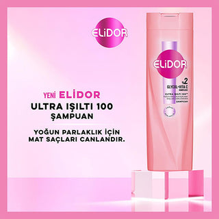 Elidor Ultra Shine Hair Care Shampoo - 100 Hours of 5x More Shine, Intensive Nourishment for Damaged Hair Elidor Ultra Shine Shampoo for Damaged Hair - 100Hrs Shine Hair care shampoo, Elidor Ultra Shine, Intensive hair nourishment, Shampoo for damaged hair, Long-lasting hair shine, Hair nourishment, Damaged hair care, Shine enhancement, Hair health, Elidor, Ultra Shine series, Hair care routine, Nourishing shampoo, Salon quality hair, Healthy hair, Hair repair, Color protected hair, Heat styling protection