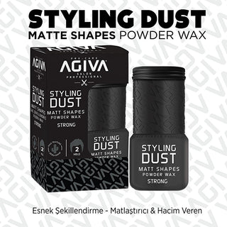 Agiva Hair Wax Powder 20g - Matte Finish, Volumizing & Oil Control for Men & Women Agiva Hair Wax Powder - Matte Finish & Volumizing hair wax powder, matte finish hair product, volumizing hair styling, oil control hair product, texturizing hair styling, men's grooming, women's hair care, styling products, hair care, cosmetics, personal care