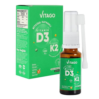 Vitago Vegan Vitamin D3 & K2 Spray: Plant-Based, High Absorption - Bone Health, Immune Support, Easy-Use Drops for Adults & Children (0.68 fl oz) Vitago Vegan D3 & K2: Plant-Based Vitamin for Bone & Immune Health Vitamin D3 supplement, Vitamin K2 supplement, Plant-based Vitamin D3, Vegan Vitamin D3 K2, Natto Vitamin K2 MK-7, Vitamin D3 spray, Vitamin D3 drops, Bone health supplement, Immune support vitamins, Children's Vitamin D3, Vitamin D3, Vitamin K2, vegan vitamin, plant based supplement, bone health, i
