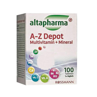 Altapharma Multivit Mineral A-Z Tablets: Gluten & Lactose-Free Daily Vitamin & Mineral Supplement for Immune Support | 100 Count Altapharma Multivitamin: A-Z Vitamins, Gluten-Free, Immune Support Multivitamin, Mineral Supplement, A-Z vitamins, Gluten-free multivitamin, Lactose-free multivitamin, Immune support supplement, Daily vitamin, Multivitamin tablets, Vitamin and mineral complex, Dietary supplement for adults, Health-conscious, Dietary restrictions, Gluten-free, Lactose-free, Immune support, Nutritio