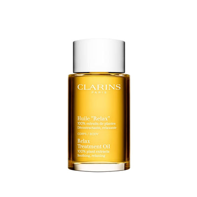 Clarins Oil Relax: 100ml Aromatherapy Body Oil for Deep Moisturization, Stress Relief & Dry Skin - Experience Ultimate R