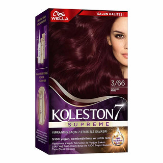 wella koleston supreme hair color kit 3-66 eggplant purple, luxurious cream hair dye packaging, oil care elixir for hair color maintenance, ingredients of wella koleston supreme hair dye Wella Koleston Supreme Hair Color - 3/66 Eggplant Purple | Luxurious 50 ml Formula Wella Koleston Supreme Hair Color 3/66 - Eggplant Purple wella, hair-color, luxury-hair-dye, eggplant-purple, hair-care, dye-kit, color-activator, oil-care, salon-quality, ai-generated