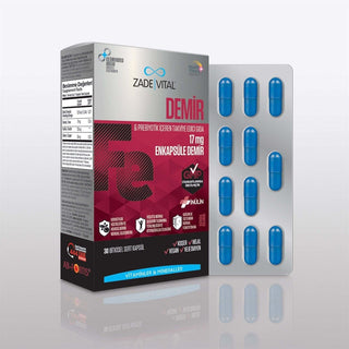 Zade Vital Iron 17 mg 30 Capsules