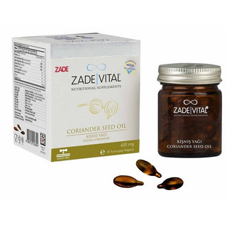 Zade Vital Coriander Oil 400mg 25 Capsules