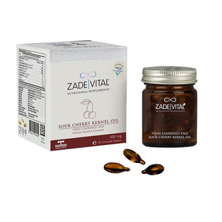 Zade Vital Cherry Kernel Oil 400 mg 25 Capsules