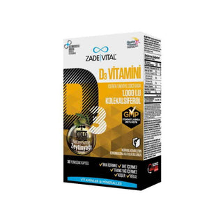 Zade Vital Vitamin D3 30 Capsules
