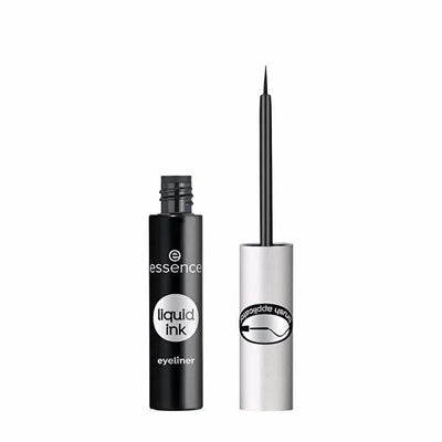 Essence Liquid Ink Eyeliner: Waterproof, Long-Lasting Black Eyeliner with Fine Tip for Precise, Smudge-Proof Application