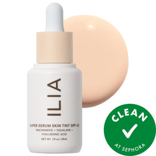ILIA - Super Serum Skin Tint SPF 40: Dewy, Light Coverage Foundation with Hyaluronic Acid & Niacinamide - Vegan & Cruelty-Free ILIA Super Serum Skin Tint SPF 40: Light & Dewy Foundation tinted serum foundation, SPF 40 foundation, vegan foundation, cruelty-free makeup, dewy finish foundation, hyaluronic acid foundation, niacinamide serum tint, light coverage foundation, mineral SPF foundation, skincare foundation, foundation, tinted serum, SPF foundation, vegan makeup, cruelty-free cosmetics, dewy foundation