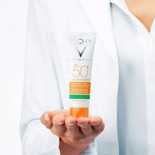 vichy capital soleil spf 50 mattifying sunscreen, 50ml vichy sunscreen bottle with matte finish Vichy Capital Soleil SPF 50+ - Mattifying Sunscreen | 50ml Vichy Capital Soleil SPF 50+ Mattifying Sunscreen 50ml vichy, sunscreen, spf-50, mattifying, sensitive-skin, water-resistant, hypoallergenic, daily-sunscreen, non-comedogenic, ai-generated