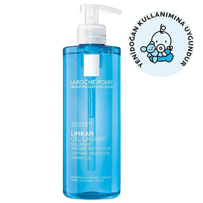 La Roche Posay Lipikar Gentle Cleansing Gel for Sensitive Skin - Soothing, pH Balanced, for Babies, Kids, Adults - 13.53