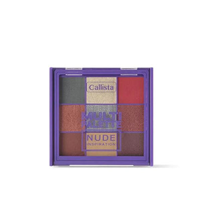 Callista 102 Nude Inspiration Eyeshadow Palette - 9 Shade Compact Makeup Palette for Long-Lasting Eye Makeup