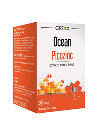 ocean picozinc 30 tablet bottle, zinc supplement by ocean, ocean picozinc tablets, 30 tablets of picozinc Ocean Picozinc 30 Tablet - Zinc Supplement | 30 Tablets Ocean Picozinc 30 Tablet - Zinc Supplement ocean, picozinc, zinc-supplement, vitamins, dietary-supplements, immune-support, health, adults, ai-generated, wellness