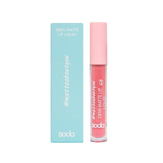 Soda Demi Matte Lip Liquid - Long Lasting, Non-Drying Lip Color with Easy Application Soda Demi Matte Lip Liquid - Long Lasting Lip Color Demi Matte Lip Liquid, Long Lasting Lip Color, High Pigment Lipstick, Easy Apply Lip Makeup, Non-Drying Lip Color, Lip Makeup, Makeup Essentials, Long Lasting Makeup, Cosmetic Products, Beauty Products, Lip Care, Makeup for Everyday, Gifts for Her, Beauty Gifts