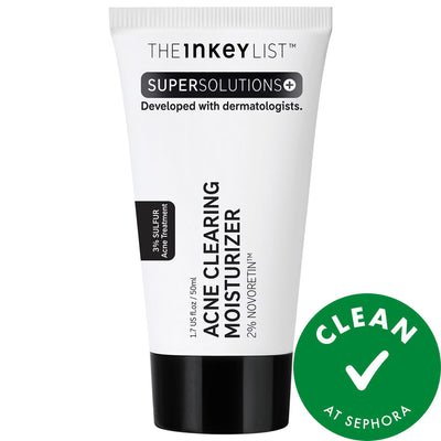SuperSolutions Acne Clearing Moisturizer: 2% NovoRetin, Sulfur & Retinol - Overnight Blemish Control, Vegan, Cruelty-Fre