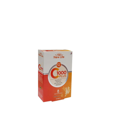 New Life Vitamin C 1000mg Supplement: Boost Your Immune System & Overall Health with Powerful Antioxidant Protection (30