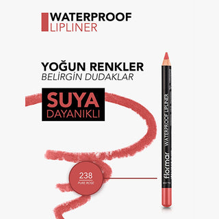 flormar matte waterproof lip liner 238 pure rose, flormar high pigment waterproof lip liner swatch Flormar Matte Waterproof Lip Liner - 238 Pure Rose for Makeup Enthusiasts and Women Flormar Matte Waterproof Lip Liner - 238 Pure Rose flormar, matte-lip-liner, waterproof-lip-liner, lip-makeup, high-pigment, makeup-enthusiasts, teenagers, women, long-lasting, ai-generated