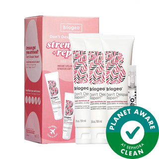 Briogeo Don't Despair, Repair! Strengthen + Repair Travel Kit - Natural Hair Care for Dry, Damaged Hair, Vegan, Gluten-Free, Cruelty-Free Briogeo Don't Despair, Repair! Travel Kit - Repair Dry, Damaged Hair hair care travel kit, repair and strengthen damaged hair, natural hair care products, vegan hair care, gluten-free hair care, cruelty-free hair care, sustainable beauty products, travel hair care, dry hair repair, damaged hair treatment, hair care set, Briogeo