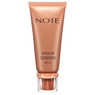 Note Sunglow Foundation: Luminous Bronzing Foundation with Vitamin E & SPF 15 | Paraben-Free, Non-Comedogenic Glow Note Sunglow: Bronzing Foundation SPF 15 | Luminous & Paraben-Free bronzing foundation, luminous foundation, vitamin E foundation, non-comedogenic foundation, paraben-free foundation, SPF 15 foundation, Note Sunglow Foundation, bronze tint foundation, foundation for glowing skin, foundation with sunscreen, foundation, makeup, bronzer, vitamin E, paraben free, sunscreen, sun protection, non come