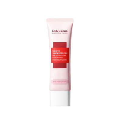 Cell Fusion C SPF50+ Toning Sunscreen Cream 50ml - Broad Spectrum Sun Protection for Sensitive Skin