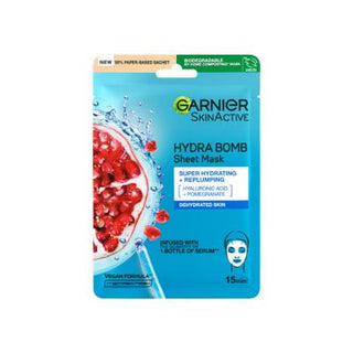Garnier Hydrating Face Mask with Pomegranate Extract & Hyaluronic Acid - Intensive Moisturizing Sheet Mask for Normal to Dry Skin Garnier Hydrating Face Mask - Moisturizing Sheet Mask for Dry Skin Garnier face mask, hydrating sheet mask, pomegranate extract skincare, hyaluronic acid face mask, moisturizing serum for dry skin, skincare for normal skin, skincare for dry skin, face masks for hydration, Garnier skincare, sheet masks, skincare routine, self-care, natural ingredients, anti-aging skincare