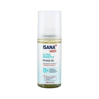 Isana Med: Ultra Sensitive Face & Body Oil - Fragrance-Free, Vegan Formula with Almond Oil & Vitamin E - Soothe, Nourish & Protect Sensitive Skin Isana Med Ultra Sensitive Oil: Soothe & Nourish Sensitive Skin sensitive skin face oil, sensitive skin body oil, fragrance free body oil, vegan face oil, dermatologically tested skincare, almond oil skincare, vitamin E skin oil, microplastic free skincare, ultra sensitive skincare, Isana Med oil, face oil, body oil, sensitive skin, fragrance-free, vegan, almond oi