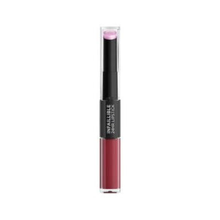 Loreal Paris Infaillible 2-Step Long-Lasting Lip Color & Moisturizing Balm - 302 Rose Eternite Loreal Paris Infaillible 2-Step Lip Color & Balm - 302 Rose Eternite Long-lasting lipstick, Lip balm, 2-step lip care, Moisturizing lip color, Loreal Paris Infaillible, Lip care, Cosmetics, Beauty products, Makeup, Lip color, Moisturizing lip balm, Convenient beauty, Beauty essentials